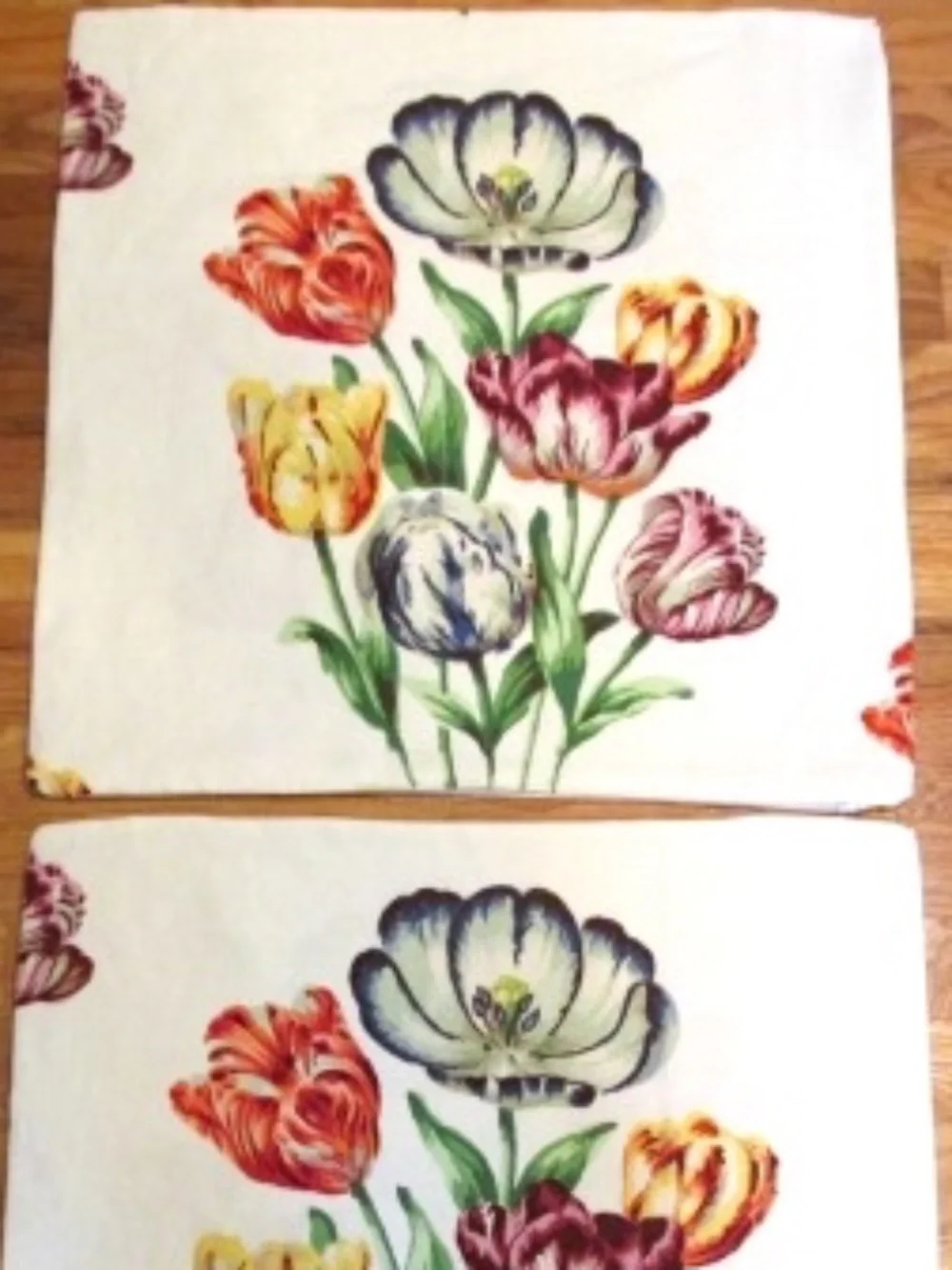 Handmade Floral Pillow Cases (2)